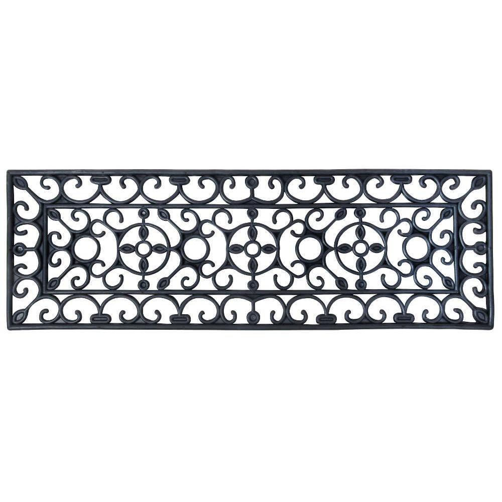 Tapis d'escalier antiglisse en caoutchouc (lot de 3)
