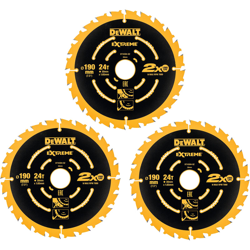 DeWALT cirkelzaagblad 190x30mm 24T DT10399-QZ