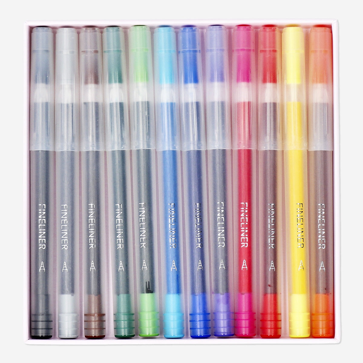 Fineliners. 12 stk