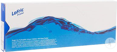 LoFric Sonde Primo Nelaton 40cm Taille CH 18 Extrémité Droite + Eau Stérile 18ml Pièces 30