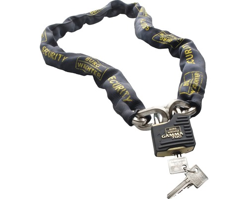 Vierkante ketting Burg Wächter GKM 10/150 met slot