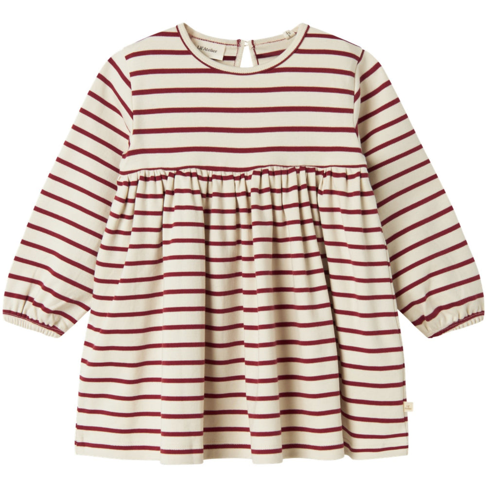Køb Lil'Atelier Turtledove Red Dahlia Nmflimia Ls Loose Kjole Lil