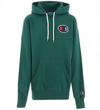 Champion Fashion Kapuzenpullover - Dunkelgrün m. Logo