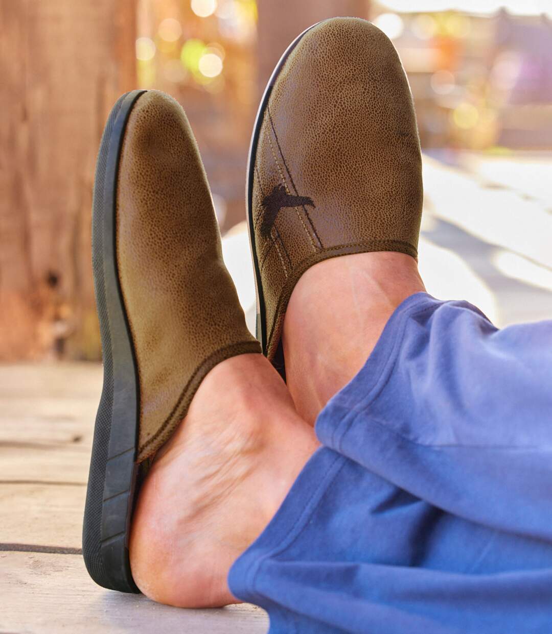 Chaussons Suédine et Laine Effet Feutré