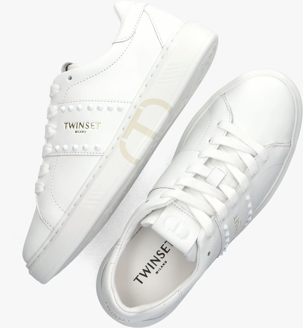 TWINSET MILANO witte twinset milano lage sneakers 241tcp014
