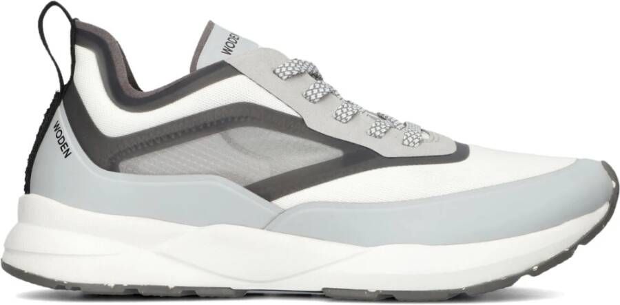 WODEN Lage Sneakers Dames Stelle Transparan Maat: 41 Materiaal: Kunststof Kleur: Wit