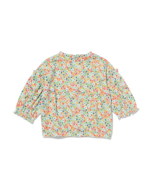 pull côtelé fleurs pour bébé multi