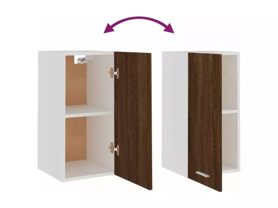 Armoire suspendue Chêne marron 29,5x31x60 cm Bois d'ingénierie
