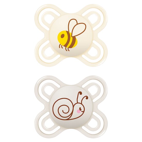 Lot de 2 Sucettes Perfect Silicone Naissance Aléatoire   0 - 2 mois   de               Mam