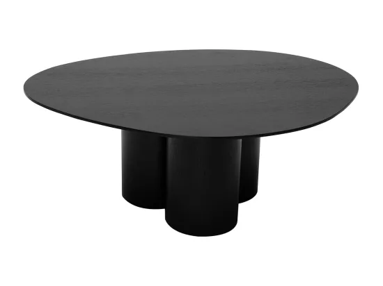 Table basse design bois noir L100 cm HOLLEN