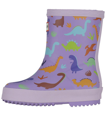 Hunter Gummistiefel - Kids First - Purple Dinosaur