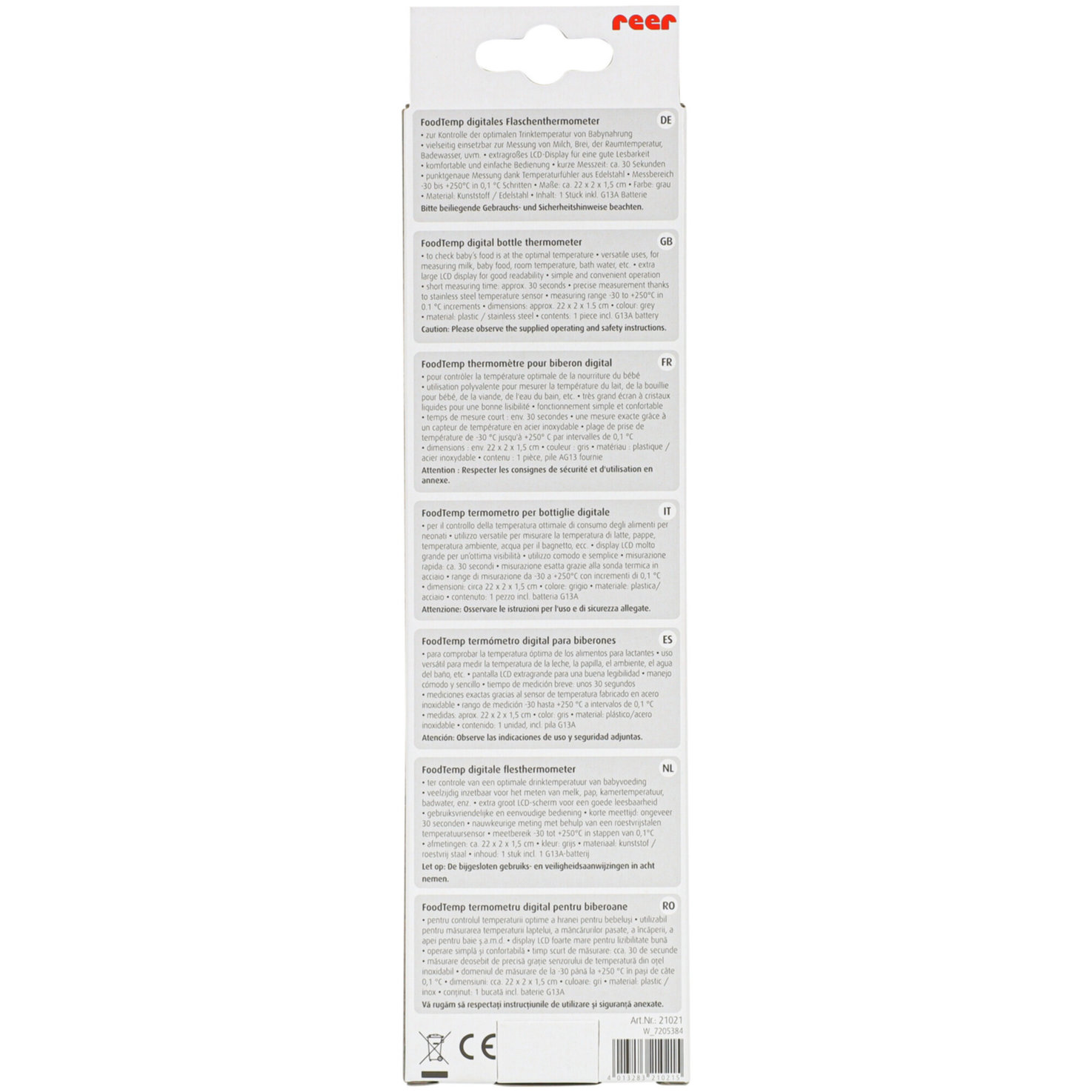 REER Schoppenthermometer FoodTemp