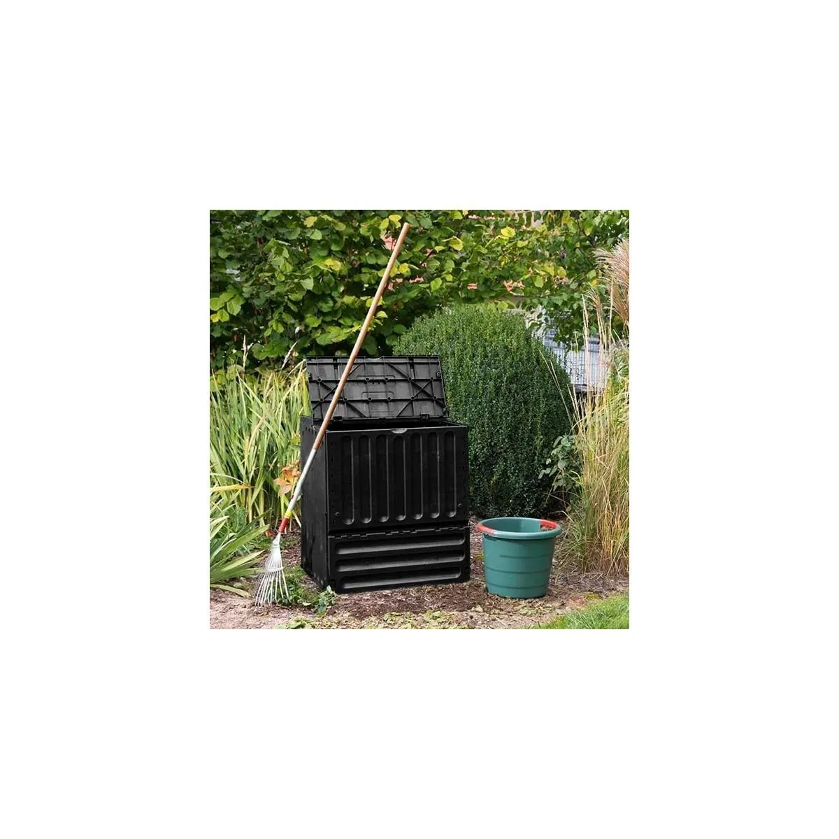 ECO-KING kompost, sort 600L