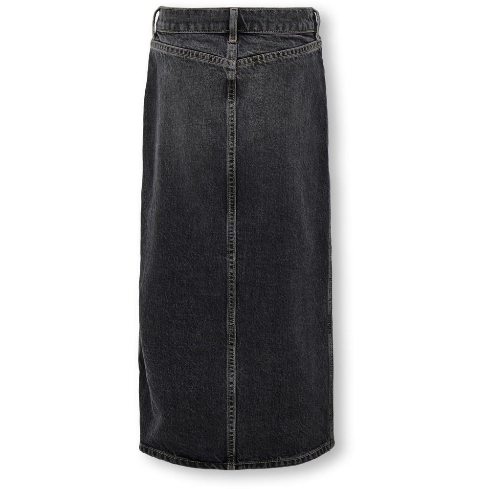 Køb kids ONLY Washed Black Cilla Long Slit Nederdel Denim