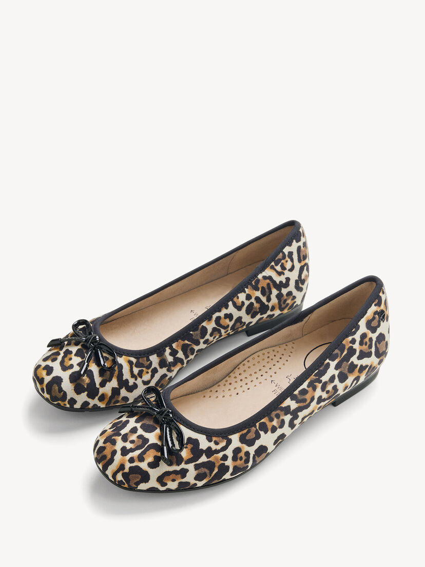 Leren Ballerina - beige
