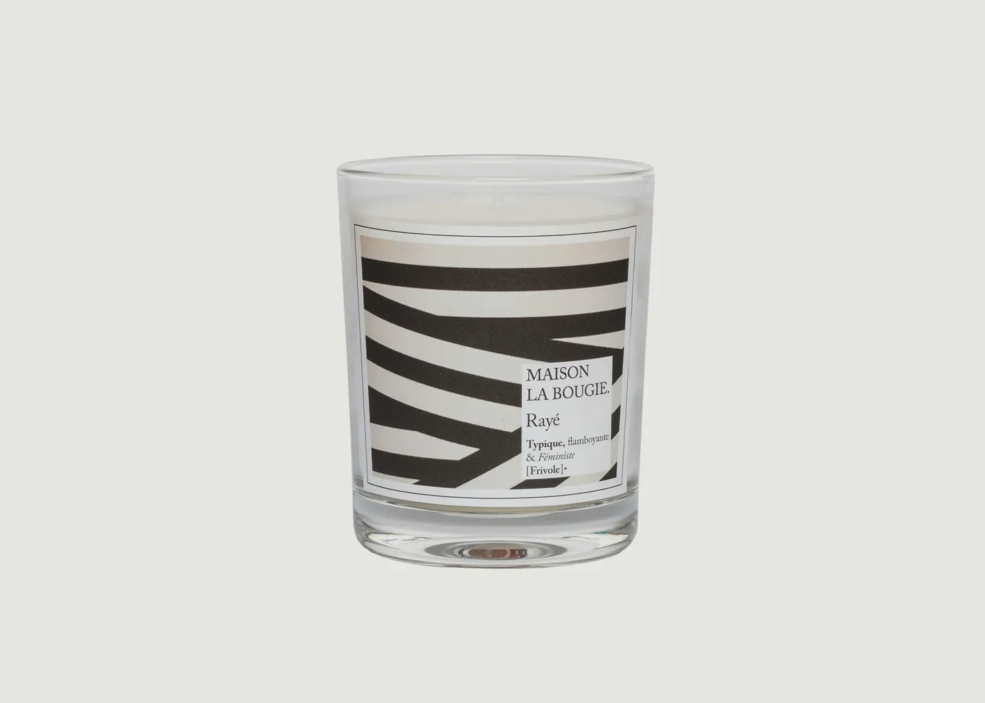 Bougie 190g Raye Maison La Bougie