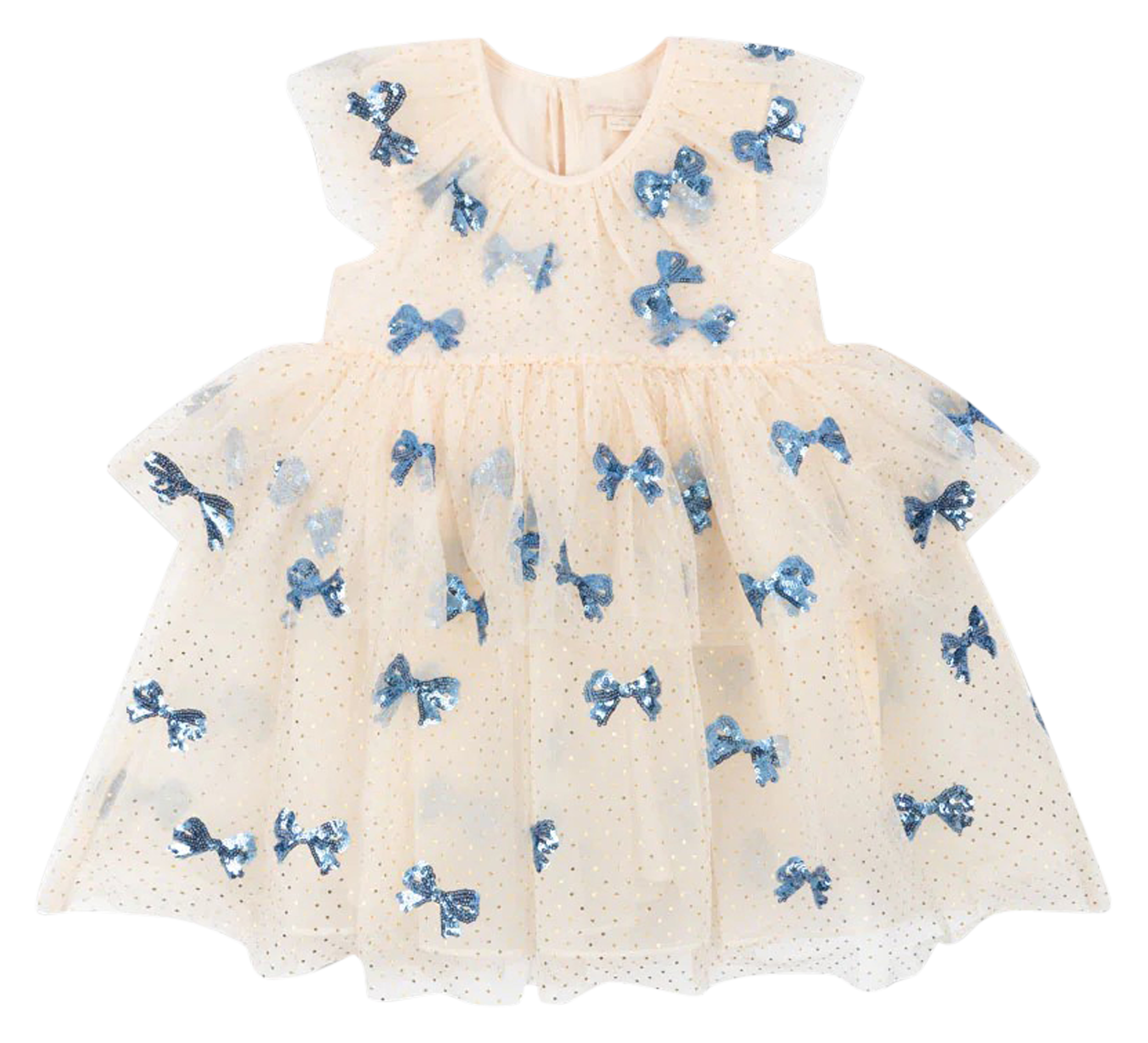 YVONNE - Robe courte à volants| Multicolore