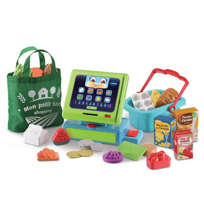 Caisse enregistreuse interactive maxi shopping - Ecru