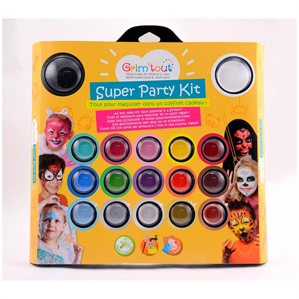 Køb Grim'tout Teatersminke Super Party Kit