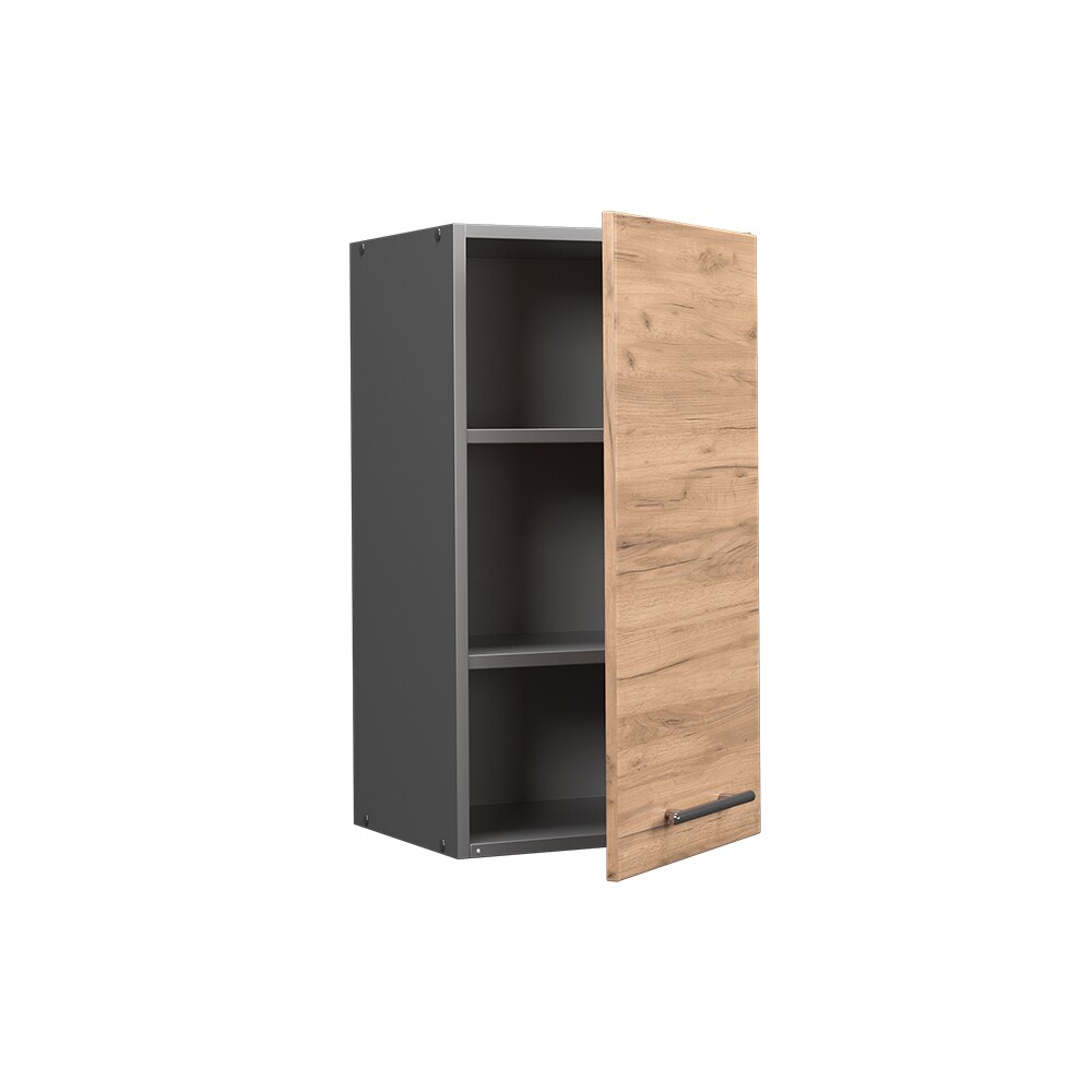 Vicco Hängeschrank Küchenschrank Küchenmöbel Fame-Line Anthrazit Eiche modern 40 cm Küche Einbauküche Hängeschrank Drehtür Einlegeboden Küchenzeile