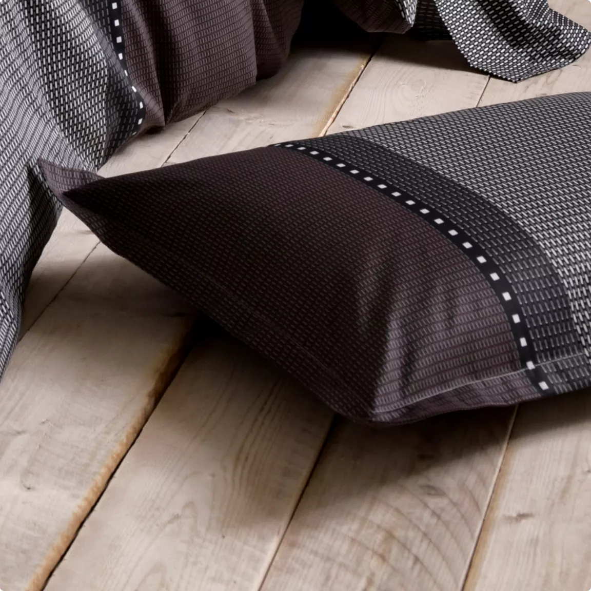 Housse de couette satin de coton (240 x 220 cm) Enzo Noire