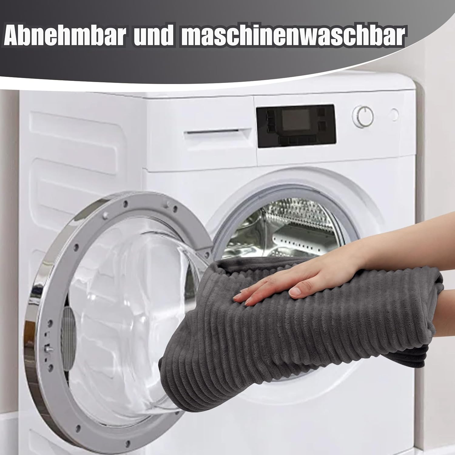 MeMoreCool Boneless Couch, Cord Faltbares Bodensofa mit Kissen, Ausziehbares Futon Schlafsofa, Bequemes Lounge-Sofa/Matratze/Gästebett für Wohnzimmer und Schlafzimmer, Grau