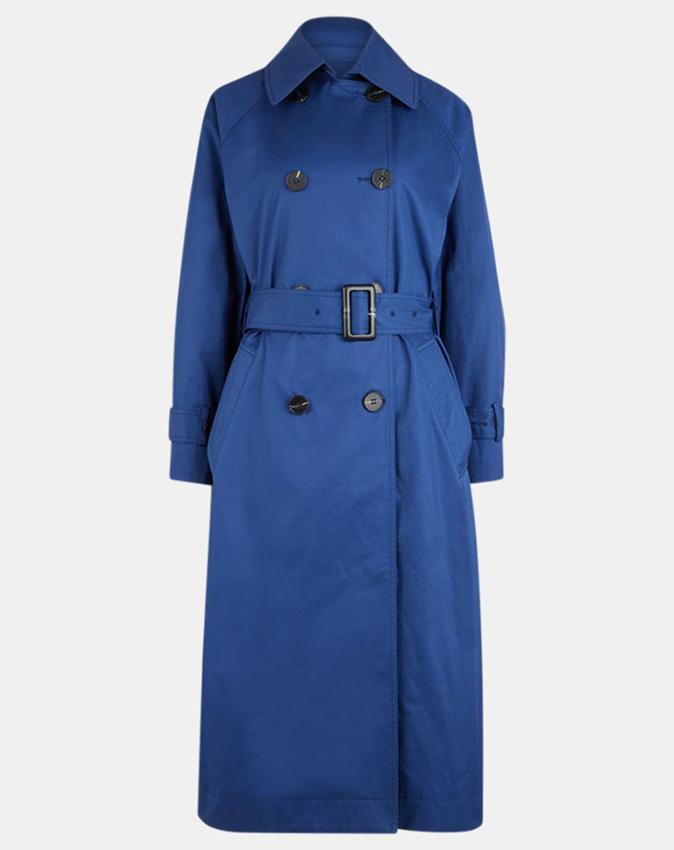 Galeries Lafayette Imperméable en Coton Bio Marius Oversize bleu