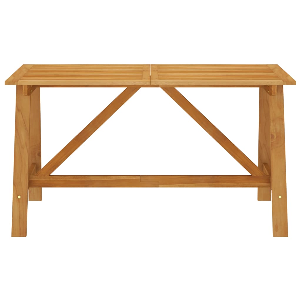Mobilier de salle à manger de jardin 7 pièces bois d'acacia solide