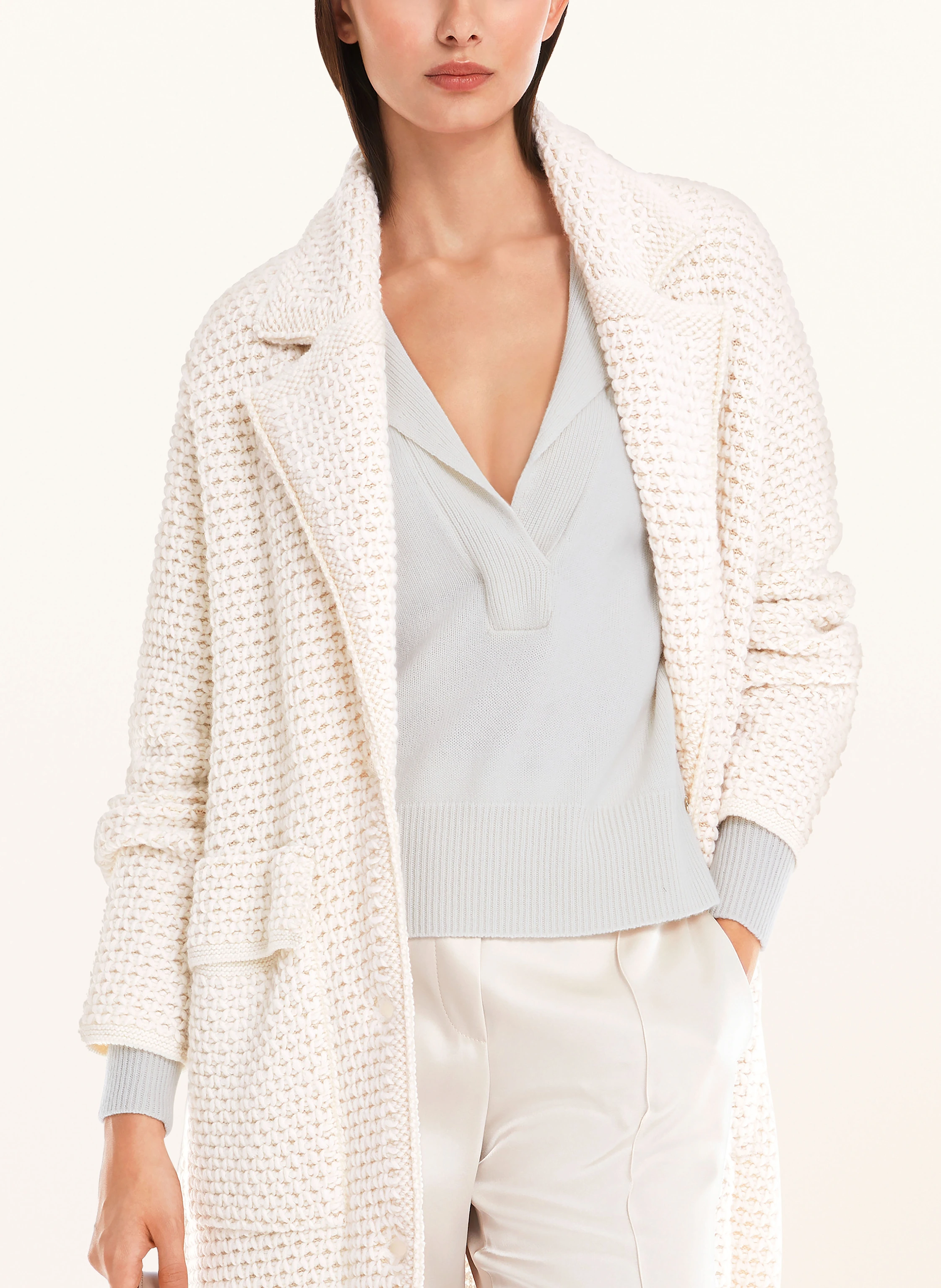 MARC CAIN Strickmantel mit Cashmere