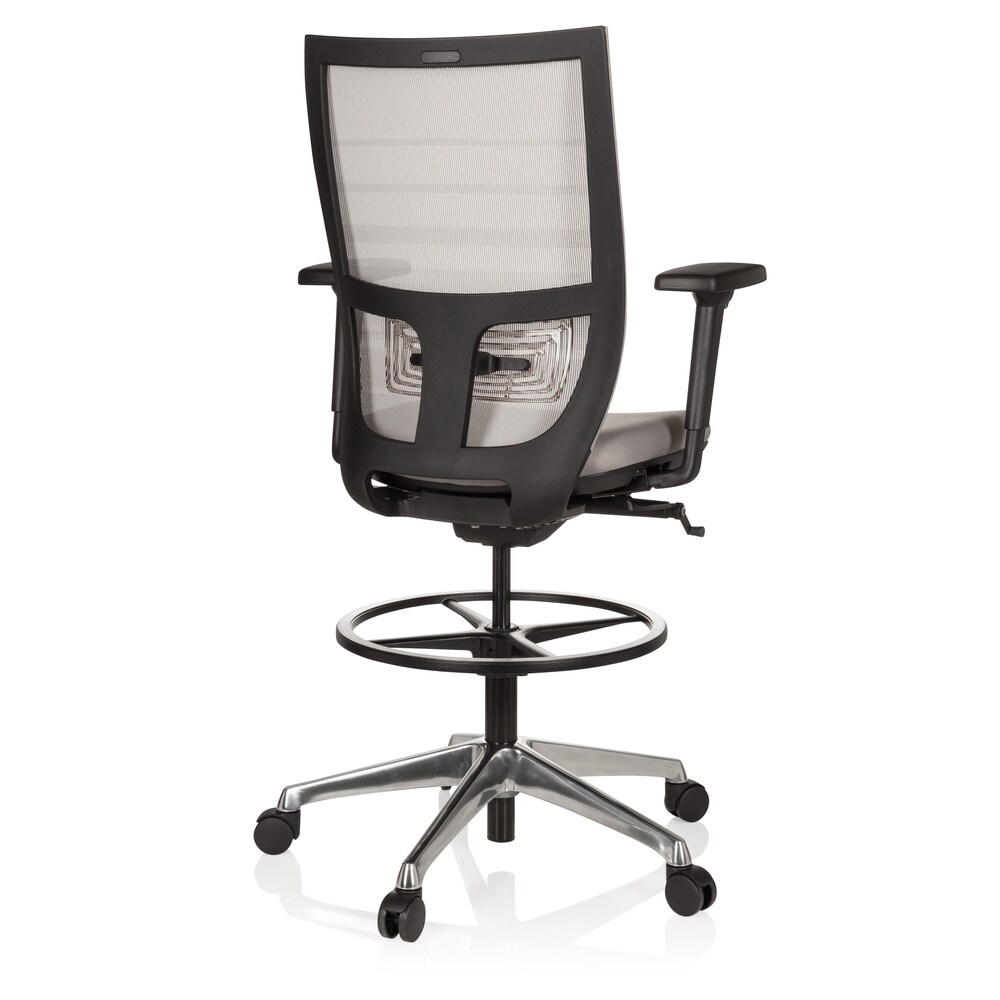 Counterstuhl TOP WORK 98 Stoff/Netzstoff mit Armlehnen (höhenverstellbar) hjh OFFICE