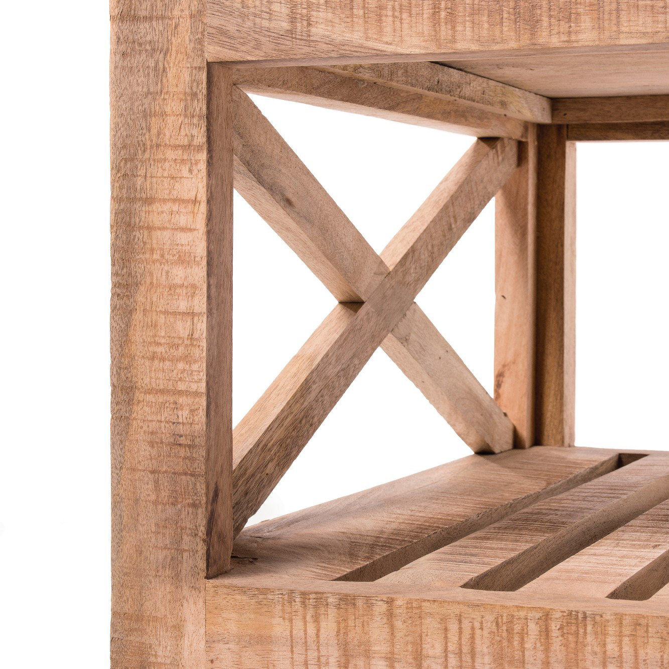 Couchtisch 'Eastbourne', aus massivem Mangoholz, braun, L 60 cm, B 90 cm, H 35 cm von fischer's lagerhaus