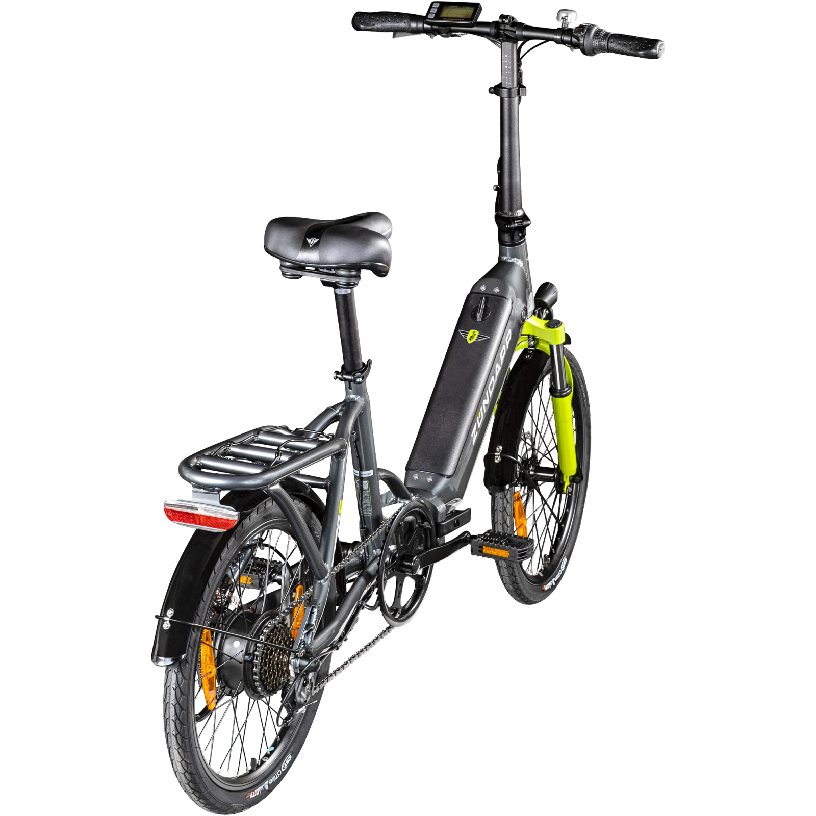 Zündapp Elektro-Klapprad ZT20R - grau-grün - 20''
