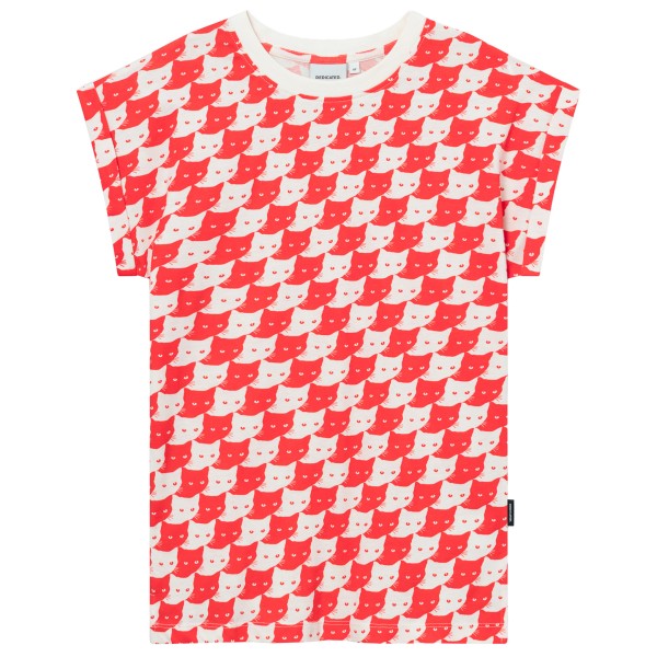 DEDICATED - Women's T-Shirt Visby Pepita Cats - T-shirt