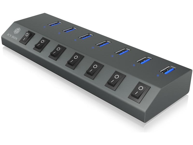 ICY BOX USB-Hub IB-HUB1701-C3 7-Port USB-3.0-Hub