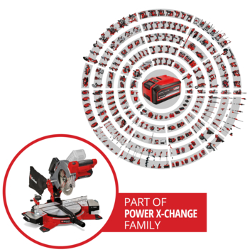 Einhell 18V kap-/Verstekzaag TE-MS 18/210 Li (zonder accu)