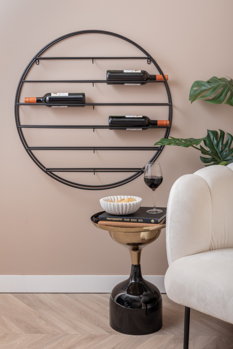 Wine Rack Redondo PT4271BK Matt black
