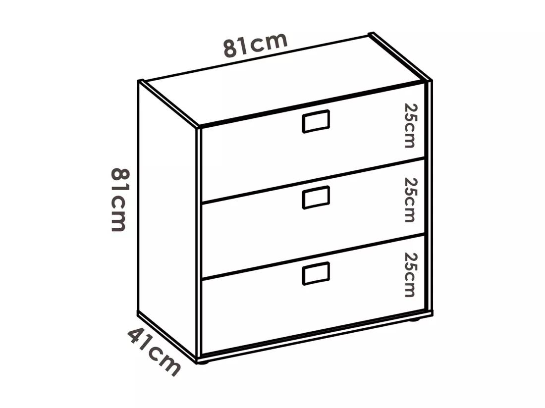 Ensemble chambre à coucher pour enfant complète ( lit enfant 190x90 cm avec 2 tiroirs + table de chevet + commode ) coloris blanc, chêne naturel