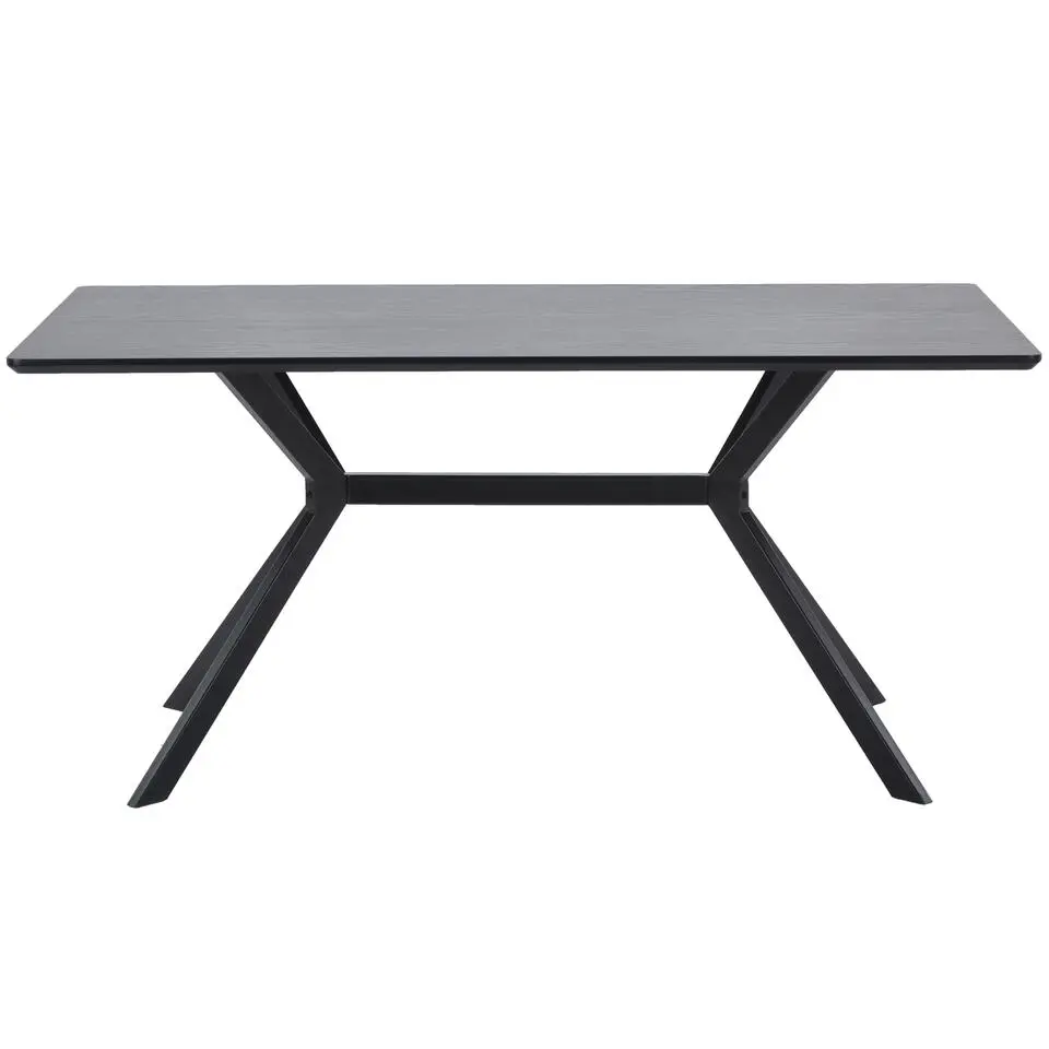 WOOOD Bruno Eettafel - Mdf - Zwart - 160x90