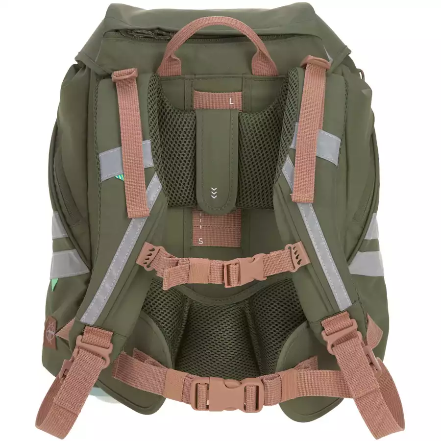 LÄSSIG Schulranzen-Set 7-tlg. Flexy Unique olive