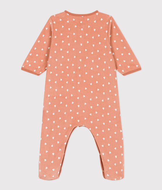 Pyjama bébé imprimé en velours