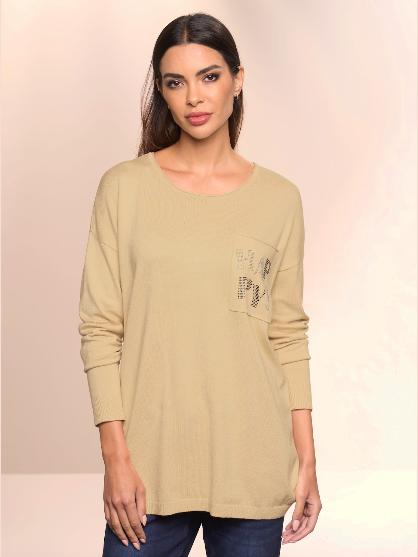 Pull à encolure ronde