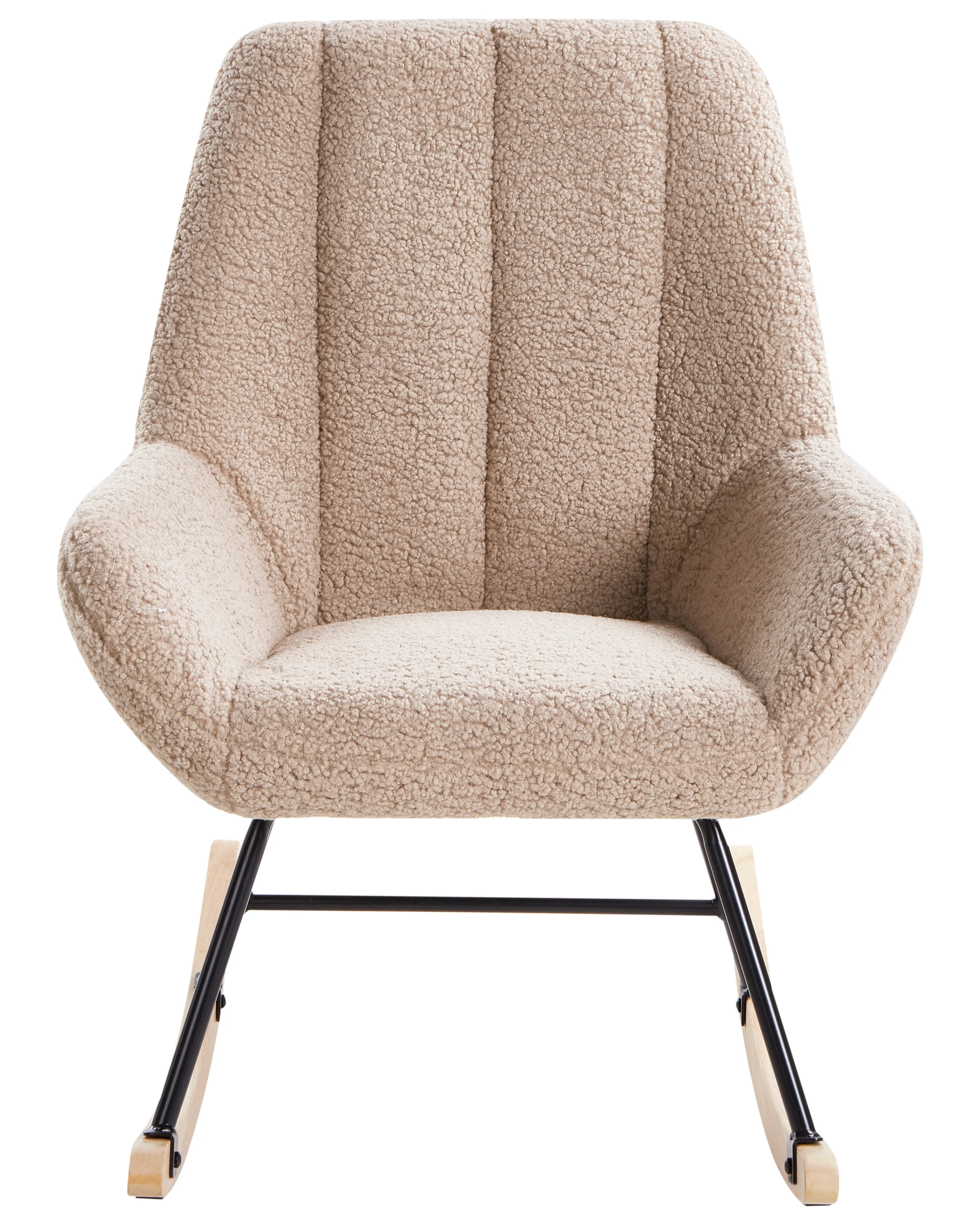 Schommelstoel KINNO Bouclé Beige