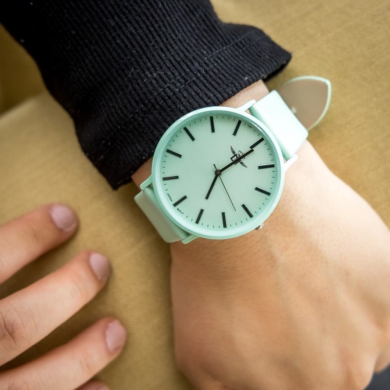 Montre Femme M. JOHN bracelet Cuir Vert