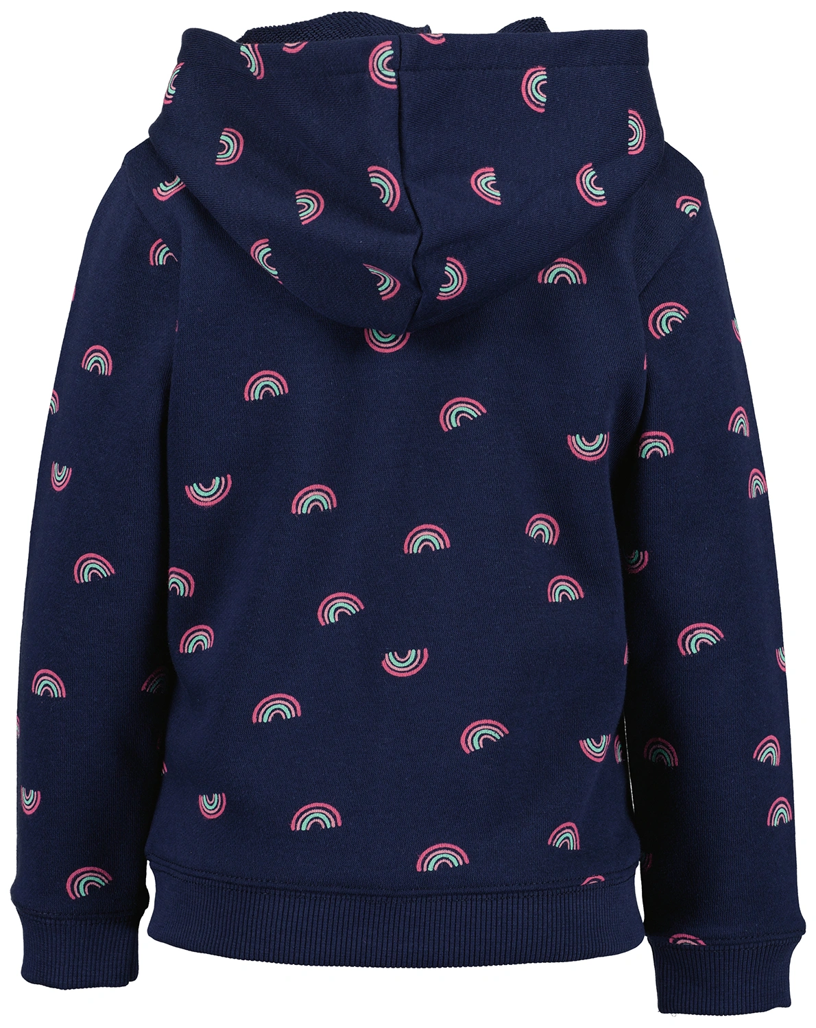 Kapuzen-Sweatjacke RAINBOWS AOP in blau
