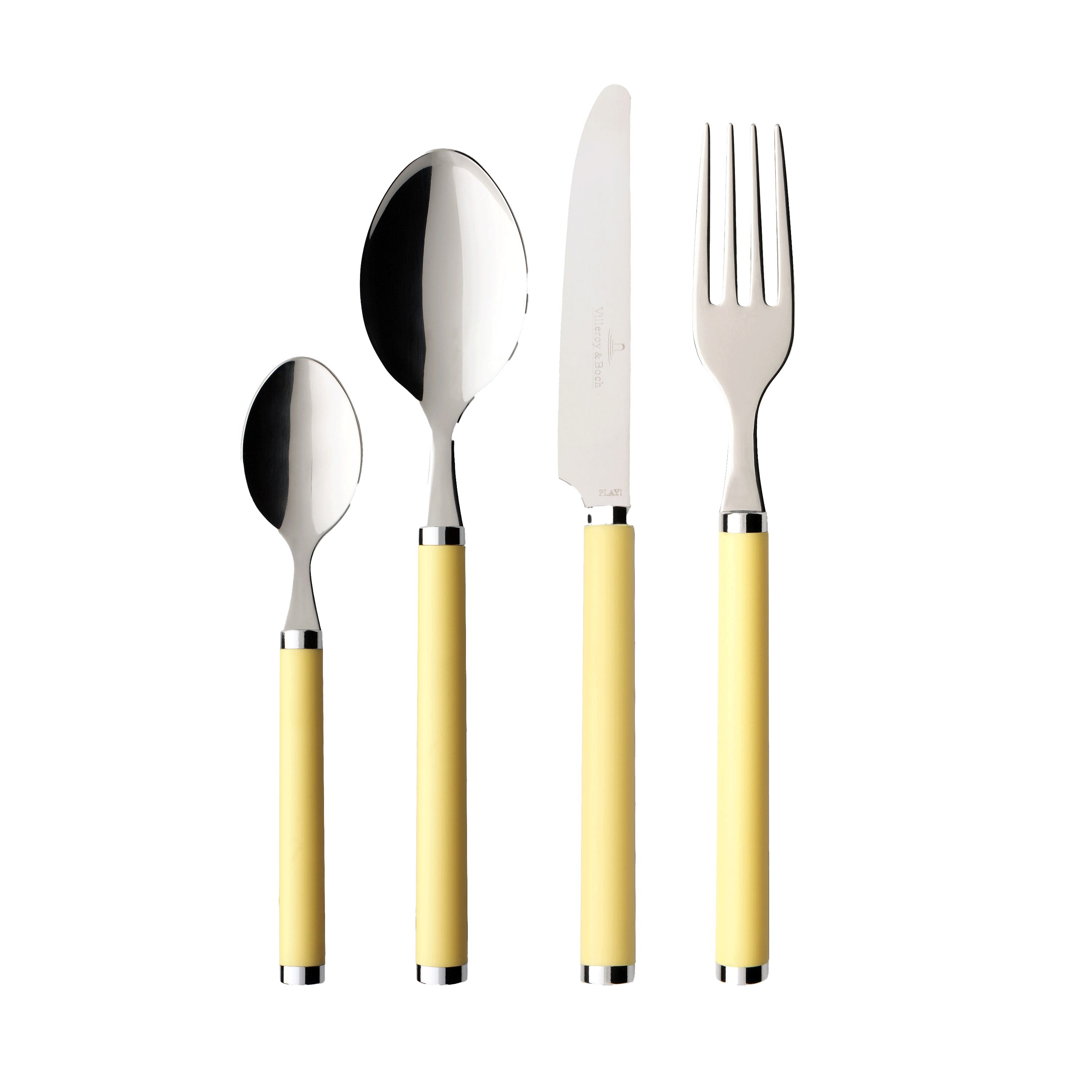 Play! 24-piece flatware set Yellow