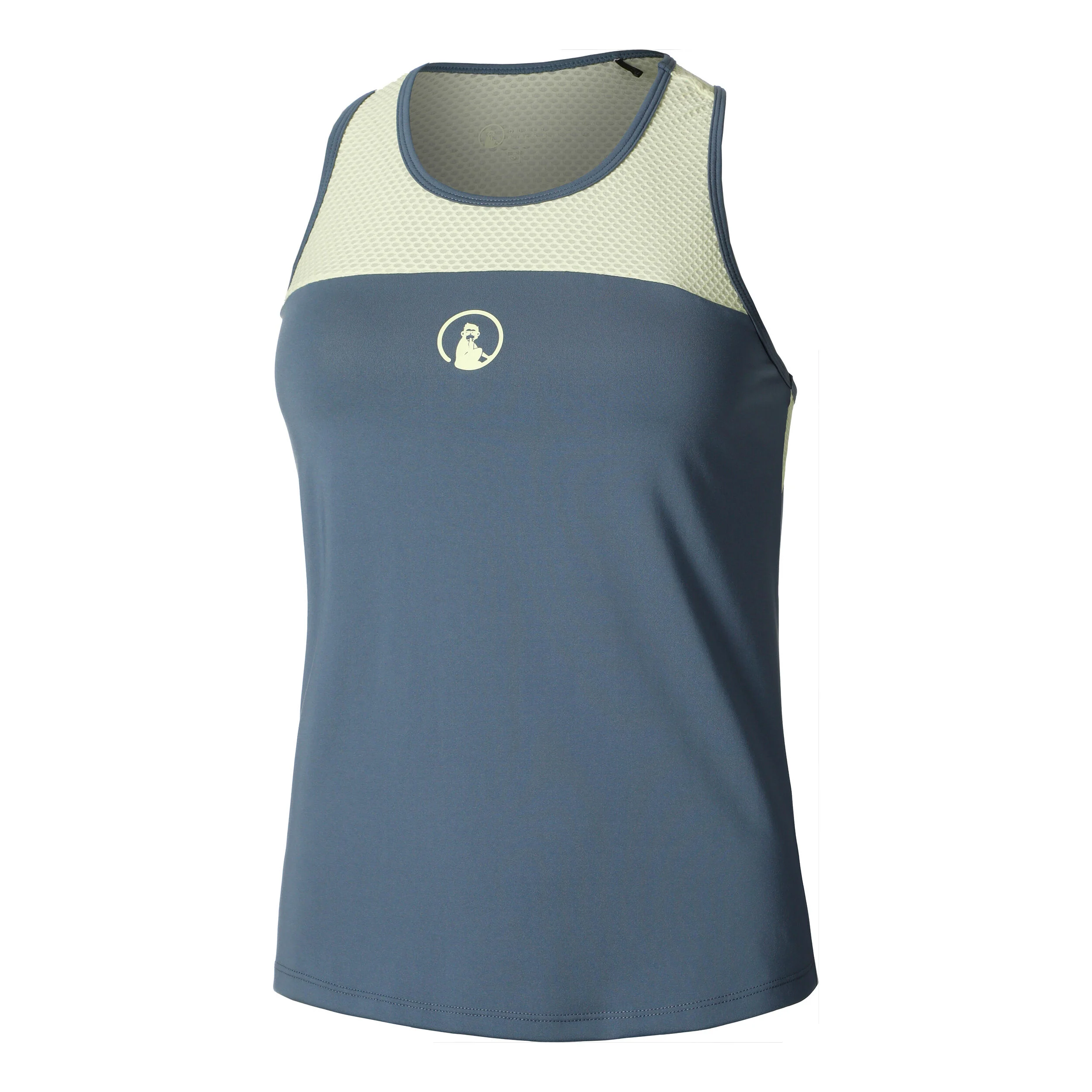 Quiet Please Perspectives Racerback Débardeur Tank Top Femmes - Bleu