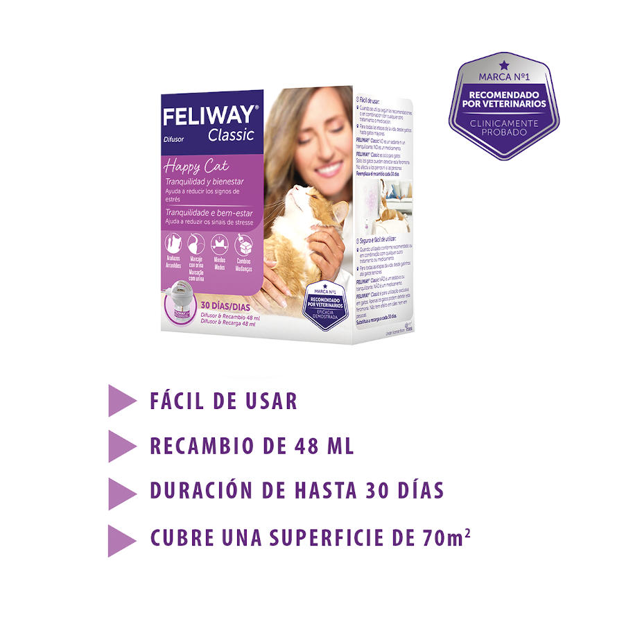 Difusor calmante Feliway Classic e/ou refil para gatos