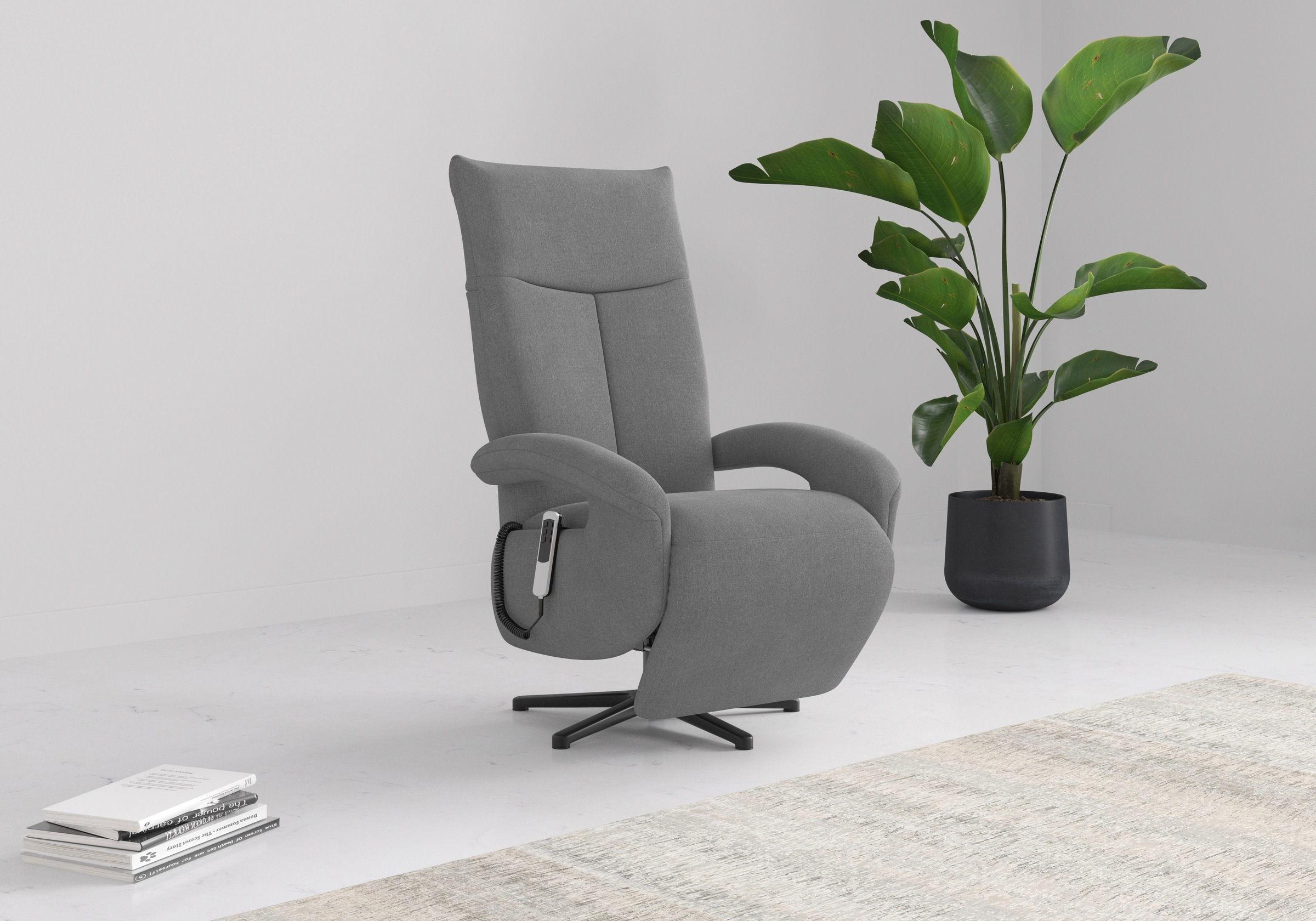 sit&more TV-Sessel »Amica, inkl. Kopfteilverstellung & Drehfunktion« wahlweise mit 2 Motoren, Akku und Aufstehhilfe