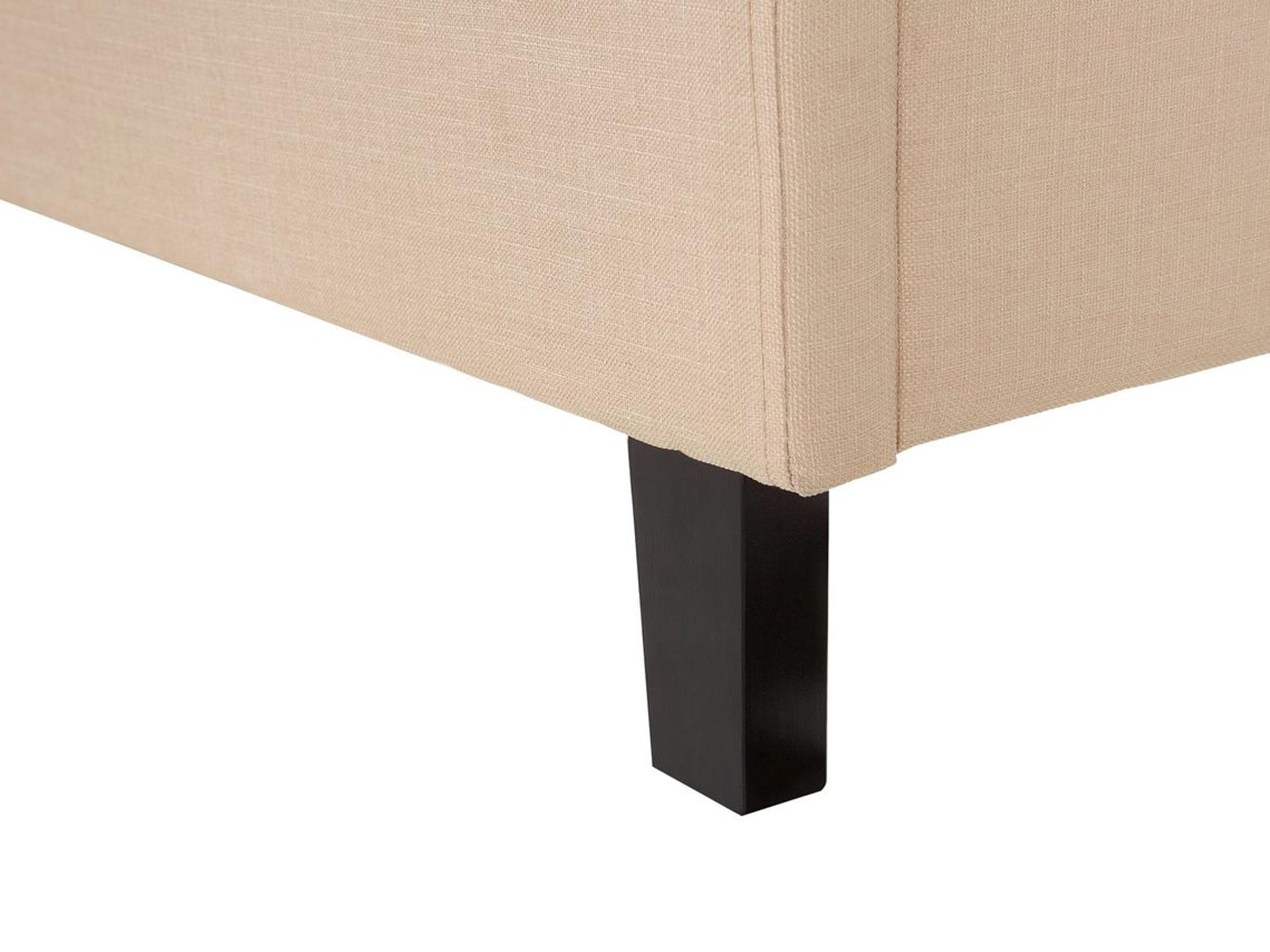 Bed Stof MONTPELLIER 180 x 200 cm Beige