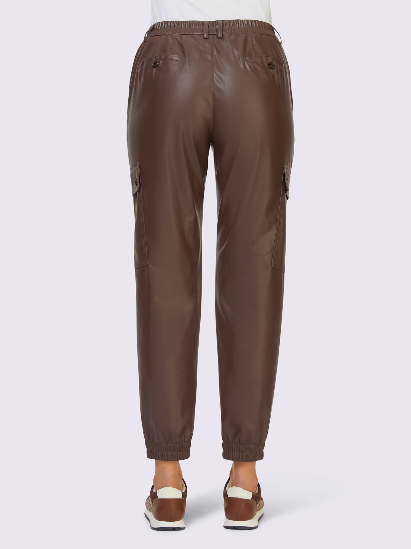 Pantalon en imitation cuir imitation cuir souple